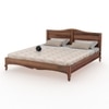 Owen Solid Wood King Size Non Storage Bed In Urban Teak Finish