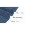 Everlee Blue Solid Natural Fiber 24x16 inches Anti-Skid Bath Mat