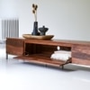 Rubaan Solid Wood TV Unit in Honey Oak Finish