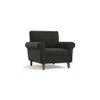 Oxford 1 Seater Fabric Sofa in Graphite Grey Colour