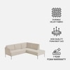 Modernelegance Wood Right Aligned 3-Seater With Upholstery Non Storage Sofa In Grey Colour