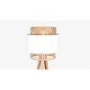 Fifi Natural & White Floor Lamp With Bamboo Base