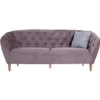 Scandinavian Huayra Three Seater Sofa Natural Wood Finish