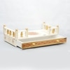 D'Dass Multi Color Mdf and Sheesham Wooden Temple For Pooja
