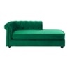 Ease Velvet Chaise Launger in Green Colour
