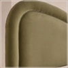 Elaris Curve Comfort Queen Size Bed in velvet With Engineer Wood Frame & Hydraulic Storage