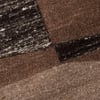 Handmade Wool Area Rug Modern Abstract Brown Beige 6 x 9 Feet Carpet