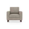 Apollo Neo 1 Seater Fabric Sofa in Mist Brown Colour (Back Height : Regular, Cushion Type : Hard)