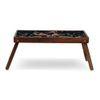 Three Amigas Solid Wood Bookshelf and Serving Tray In Multicolour