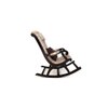 Kerensa Solid Wood Rocking Chair in Beige printed Colour