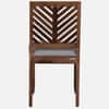 Alaca Sheesham Wood Dining Chairs in Rustic Teak Finish Set of 2