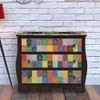Amara Solid Wood Hand Painted Chest Of Drawer in MultiColour