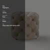 Chill in Creamy Pouf