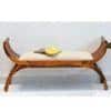 Striado  Sheesham Wood Bench In Honey Oak Finish
