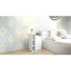 Kairi Engineered Wood Bedside Table in White Finish
