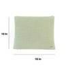 Anna Pistachio Green Knitted Cushion Cover  16X16 Inches