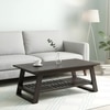 Alison Sheesham Wood Coffee Table In Mahogany Finish