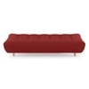 Palermo 3 Seater Click Clack Sofa cum Bed In Salsa Red Colour