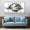 The Castle Decor Watercolour Landscape Wall Art Set of 5 27x48 Inch