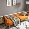 Versatile 3 Seater Sofa Cum Bed In Orange Color