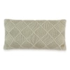 Danube Desert Sage Cotton Knitted Cushion Cover 12X20 Inches