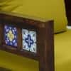 Rangrez Sheesham Wood 1 Seater Sofa in Provincial Teak Finish