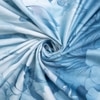 Blue Digital Print 400 Tc  Cotton Flat  Super King Size Bedsheet With 2 Pillow Cover