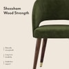 Celia Accent Dining Chair in Deep Olive Velvet Colour
