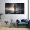 The Castle Decor Jesus Christ Walking On Water Wall Art Set of 5 27x48 Inch