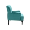 Velora Tufted Back Fabric Lounge Chair in Sea Green