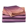 Stoa Paris Satin Bedsheets for Super King Size Bed with 2 Pillow Covers heets for Peach Twilight