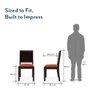 Oribi Solid Wood Dining Chair Set Of 2 In Mahogany Finish