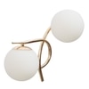 Eliante Modern Wall Lights Mild Steel & Glass Material Gold & White Finish