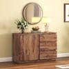 Vector Solid Wood Sideboard in Teak Finish