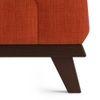 Granada Premium 3 Seater Fabric Sofa in Lava Colour