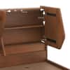 Koro Solid Wood King Size Drawer Storage Bed In Amber Walnut Finish