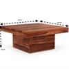 Pluto Solid Wood Coffee Table in Natural