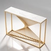 Swirlstar Metal Console Table in Gold Colour
