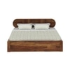 Woodwhiz Solid Wood King Bed With Drawer Storage In Provincial Teak Finish