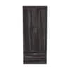Dyson 2 Door 1 Drawer Sheesham Wood Wardrobe Cheris Walnut Finish