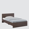Leona Bed Without Storage in Choco Walnut Finish