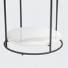 Two Layer Marble Side Table Gold