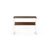 Corbyn Solo Engineered Wood Study, Laptop Table for Home or Office, WFH Desk with Additional Shelves Storage for Books and Décor Display for Adults Kids Students (Brown Maple & White Legs)