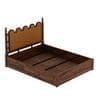 Heritage Sheesham Wood King Size Bed With Box Storage in Provincial Teak Finish