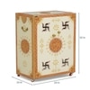 D'Dass Big Wooden Temple For Pooja Cabinet In Home and Office With Door