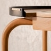 Andaman Teressa Solid Wood Study Table in Black Colour