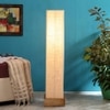 Chenoa White Cotton Shade Floor Lamp