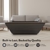 Taarkashi Rectangular Solid Wood Coffee Table In American Walnut Finish