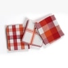 Checkered Red Kitchen Towels -set of 3