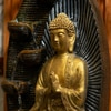 Brown Gold 5 Tier Buddha Water Fountain
